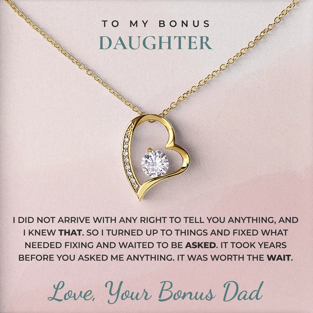 Waited To Be Asked Willow Heart Necklace for bonus daughter