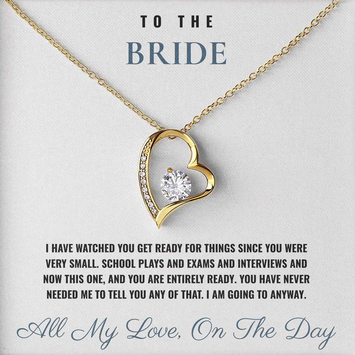 Ready Long Before Today Willow Heart Necklace for bride