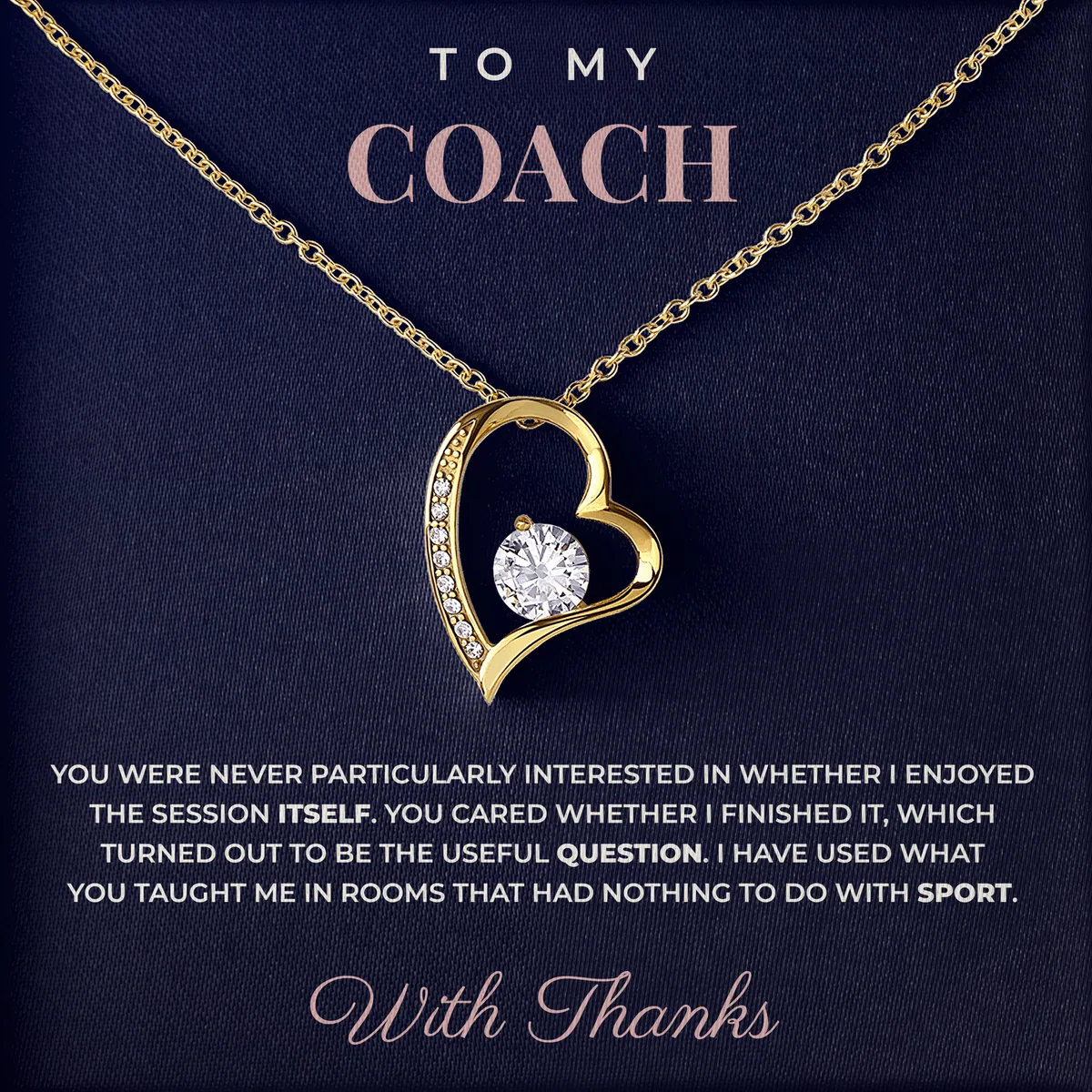 Whether I Finished It Willow Heart Necklace for coach
