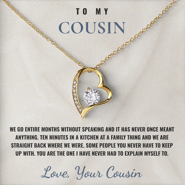 Straight Back Where We Were Willow Heart Necklace for cousin