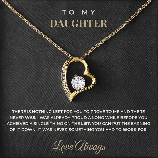 Nothing Left To Prove Willow Heart Necklace for daughter