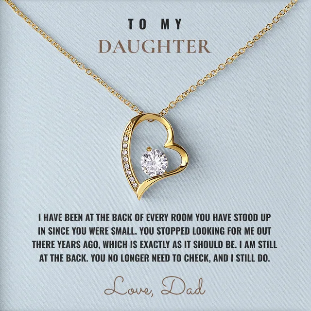 At The Back Of Every Room Willow Heart Necklace for daughter