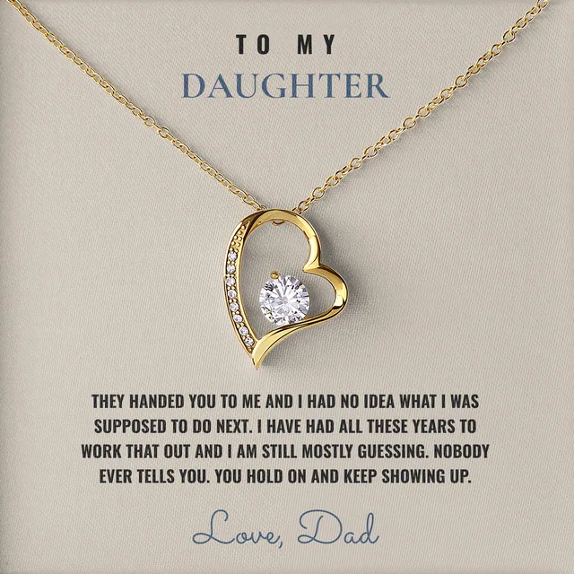 Still Mostly Guessing Willow Heart Necklace for daughter