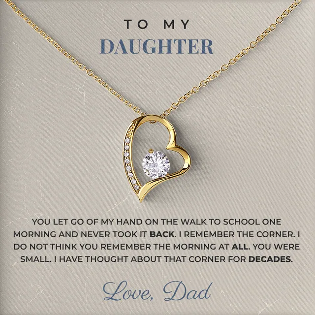 I Remember The Corner Willow Heart Necklace for daughter