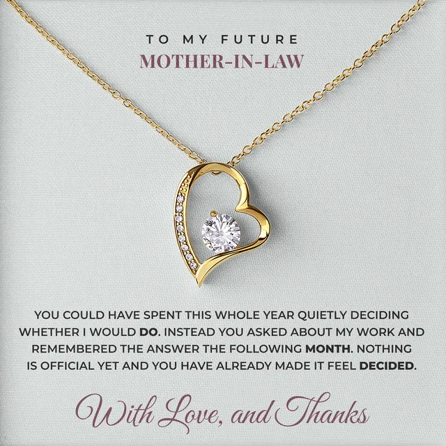 Already Feels Decided Willow Heart Necklace for future mother-in-law