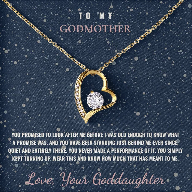 Standing Just Behind Me Willow Heart Necklace for godmother