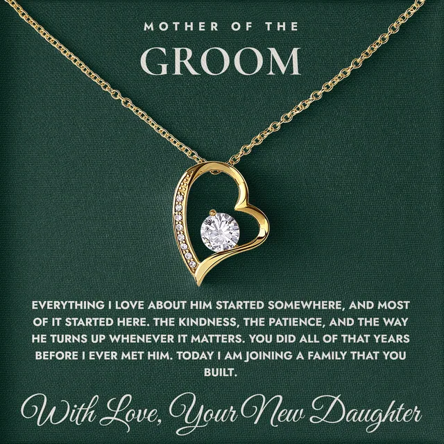 You Raised Him Well Willow Heart Necklace for mother of the groom