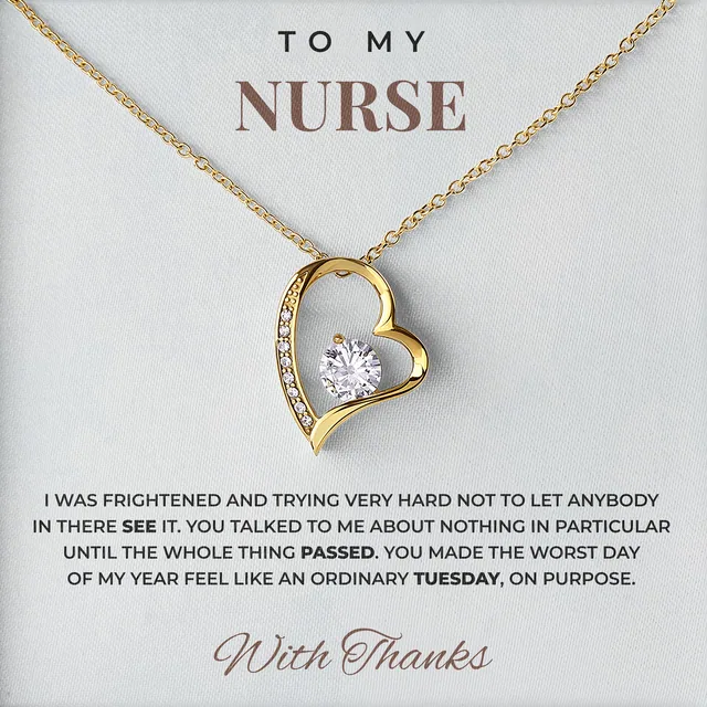 You Made It Ordinary Willow Heart Necklace for nurse
