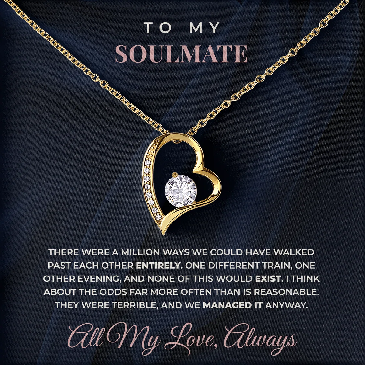 Against Every Odd Willow Heart Necklace for soulmate