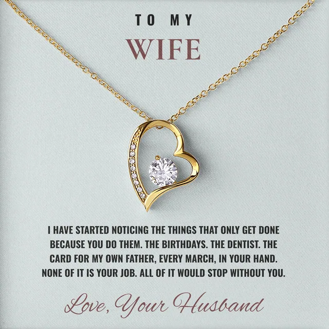 It Would All Stop Willow Heart Necklace for wife