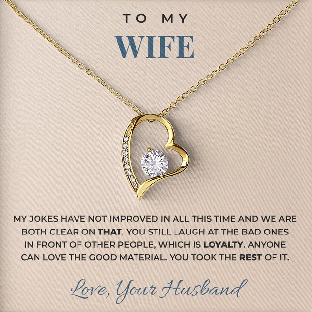 You Took The Rest Of It Willow Heart Necklace for wife