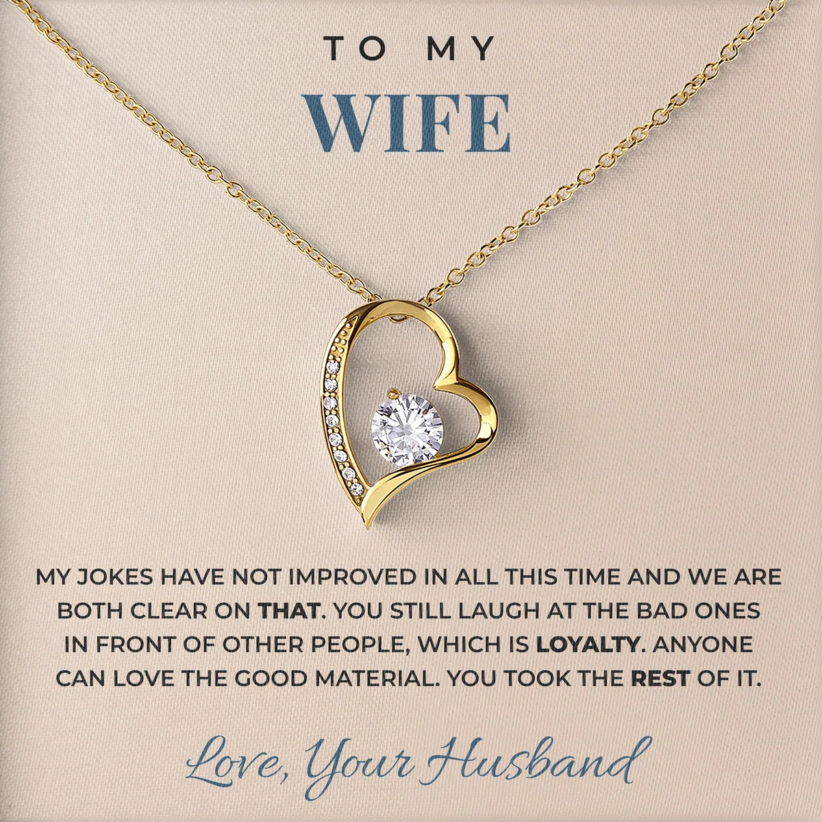 You Took The Rest Of It Willow Heart Necklace for wife