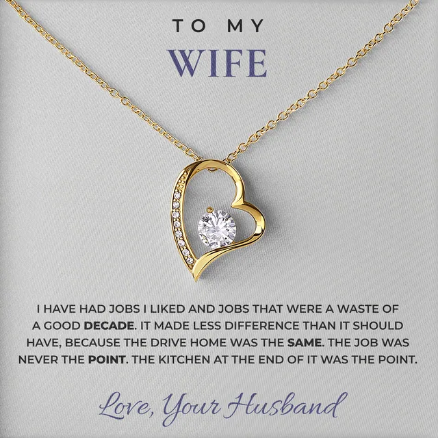 The Drive Home Was The Same Willow Heart Necklace for wife