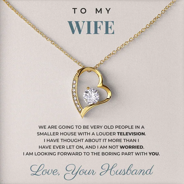 The Boring Part With You Willow Heart Necklace for wife