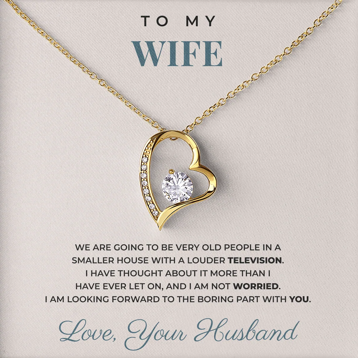 The Boring Part With You Willow Heart Necklace for wife