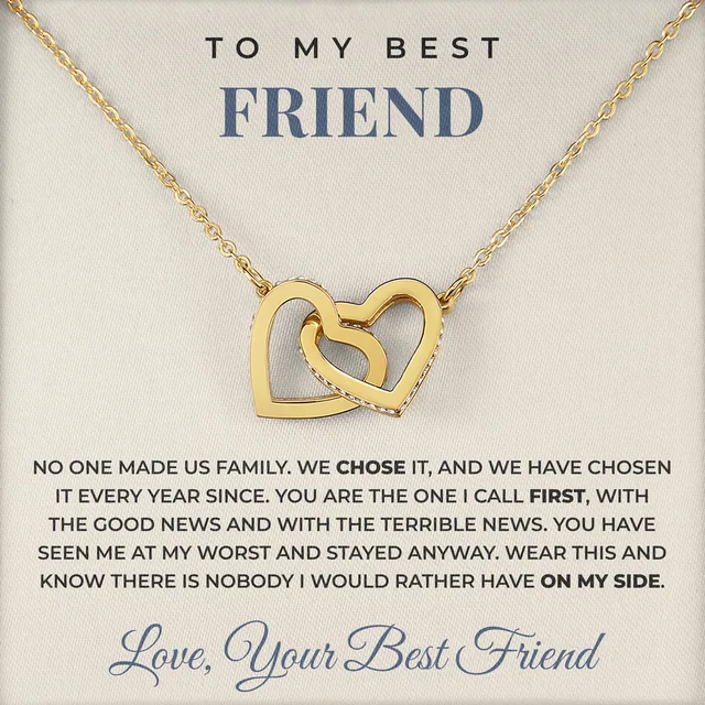 The One I Call First Ivy Hearts Necklace for best friend