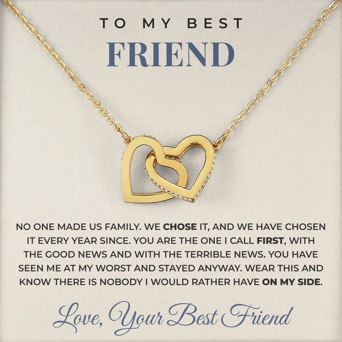 The One I Call First Ivy Hearts Necklace for best friend