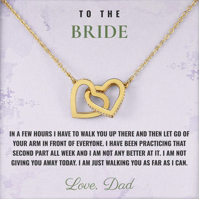 As Far As I Can Ivy Hearts Necklace for bride