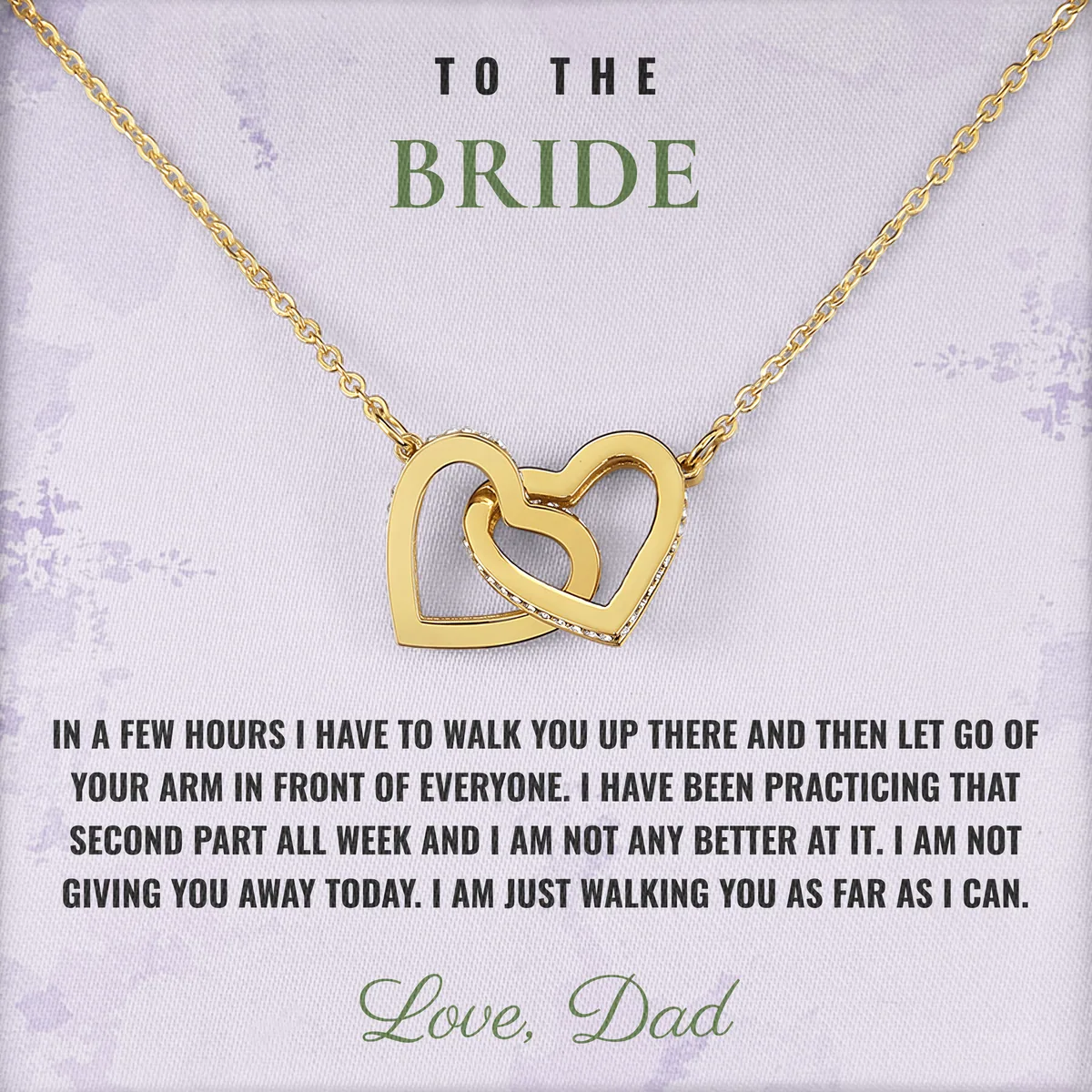 As Far As I Can Ivy Hearts Necklace for bride
