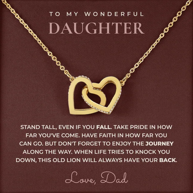 This Old Lion Ivy Hearts Necklace for daughter