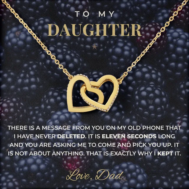 Eleven Seconds Long Ivy Hearts Necklace for daughter