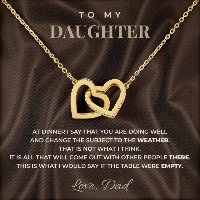 If The Table Were Empty Ivy Hearts Necklace for daughter