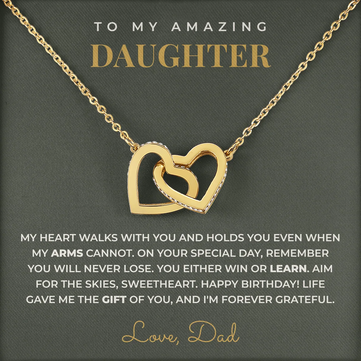The Gift Of You Ivy Hearts Necklace for daughter