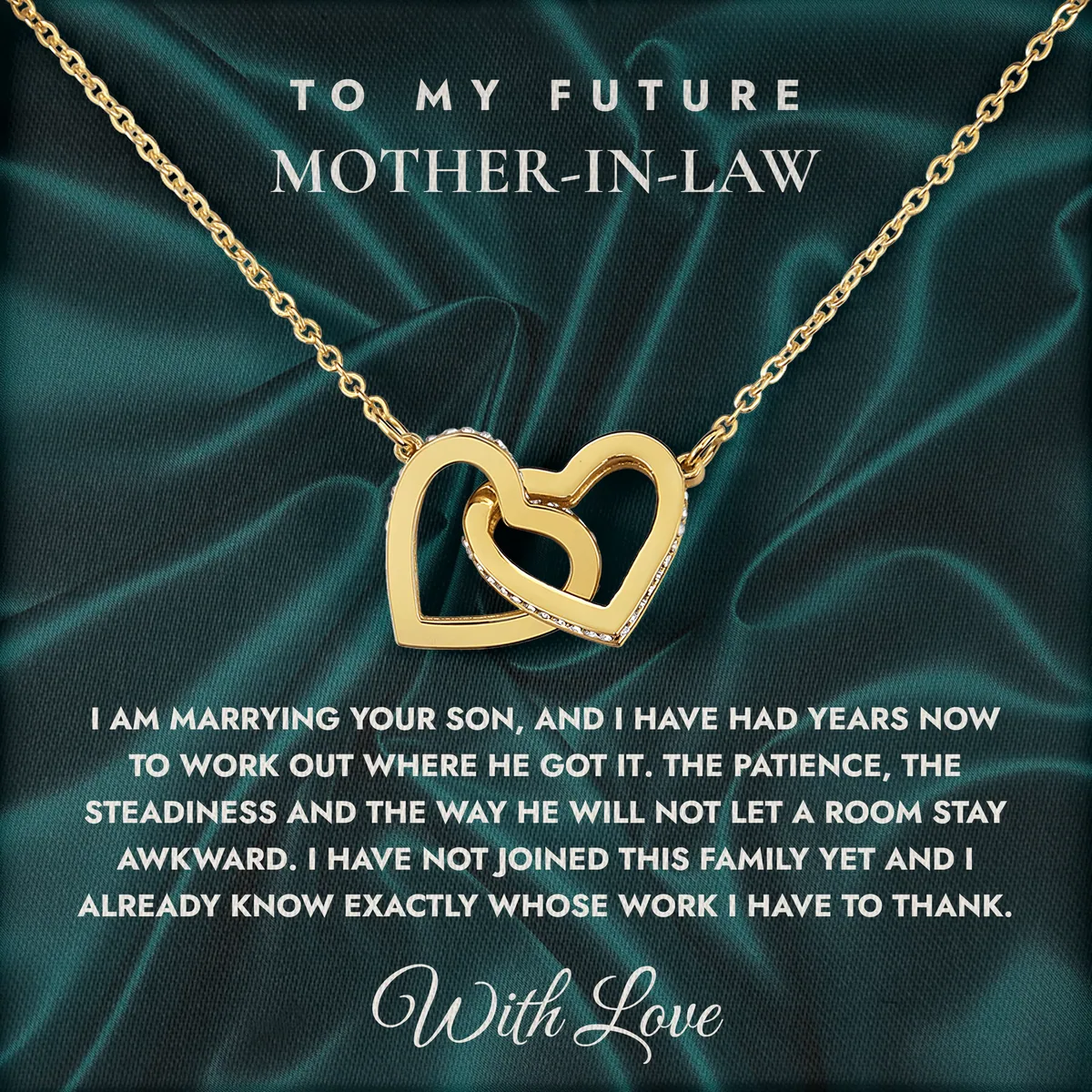 Whose Work To Thank Ivy Hearts Necklace for future mother-in-law