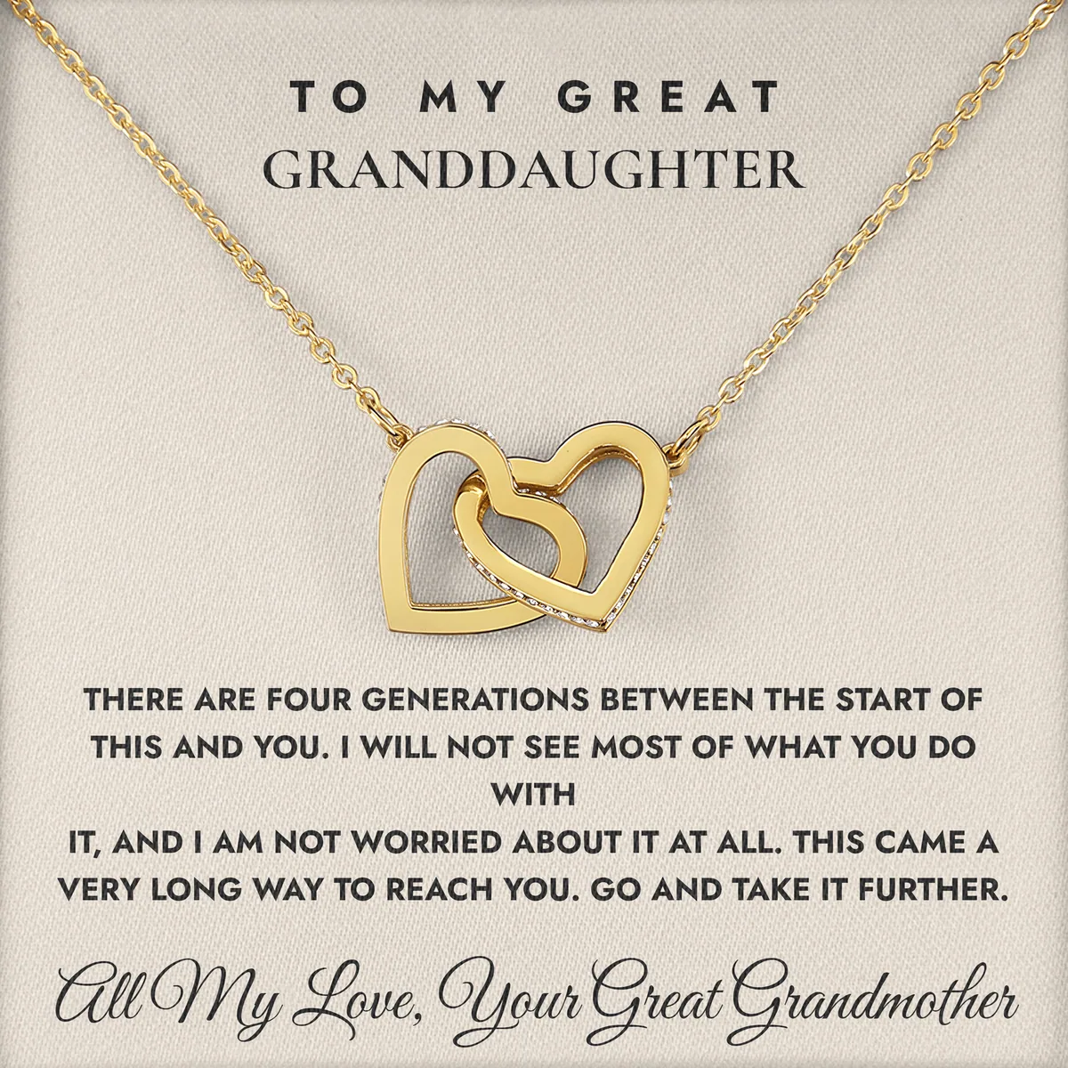 Take It Further Ivy Hearts Necklace for great granddaughter