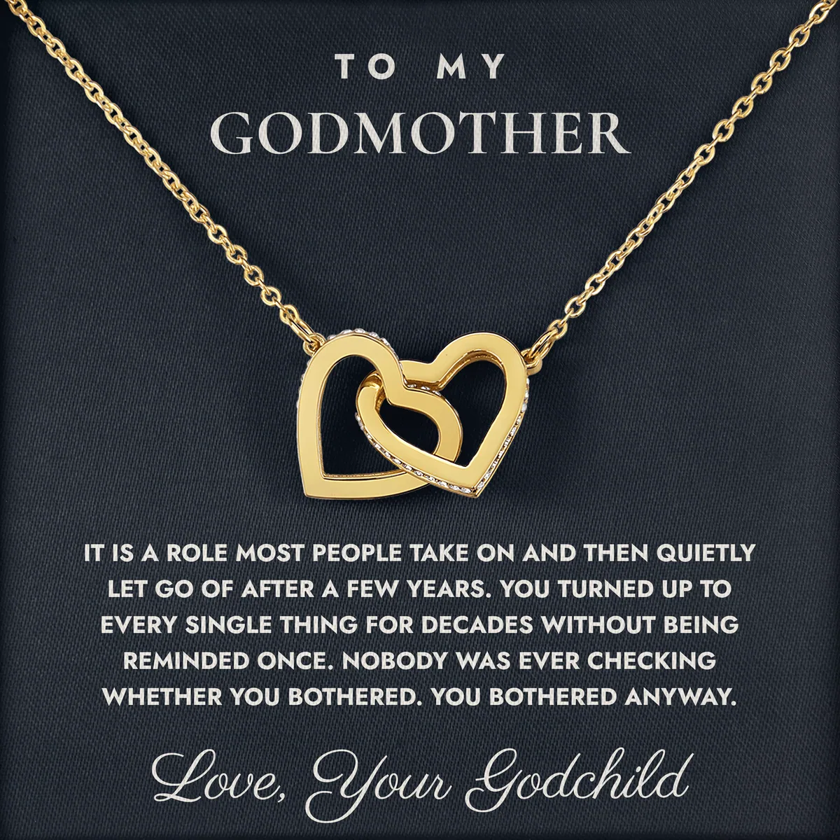 You Kept Every Date Ivy Hearts Necklace for godmother