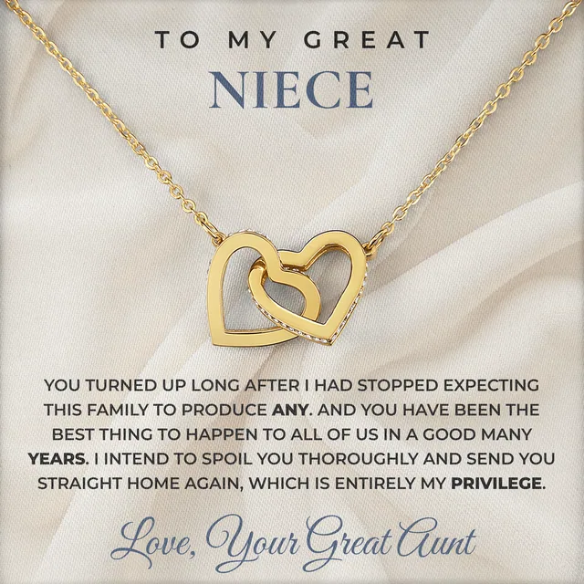 Best Thing In Years Ivy Hearts Necklace for great niece