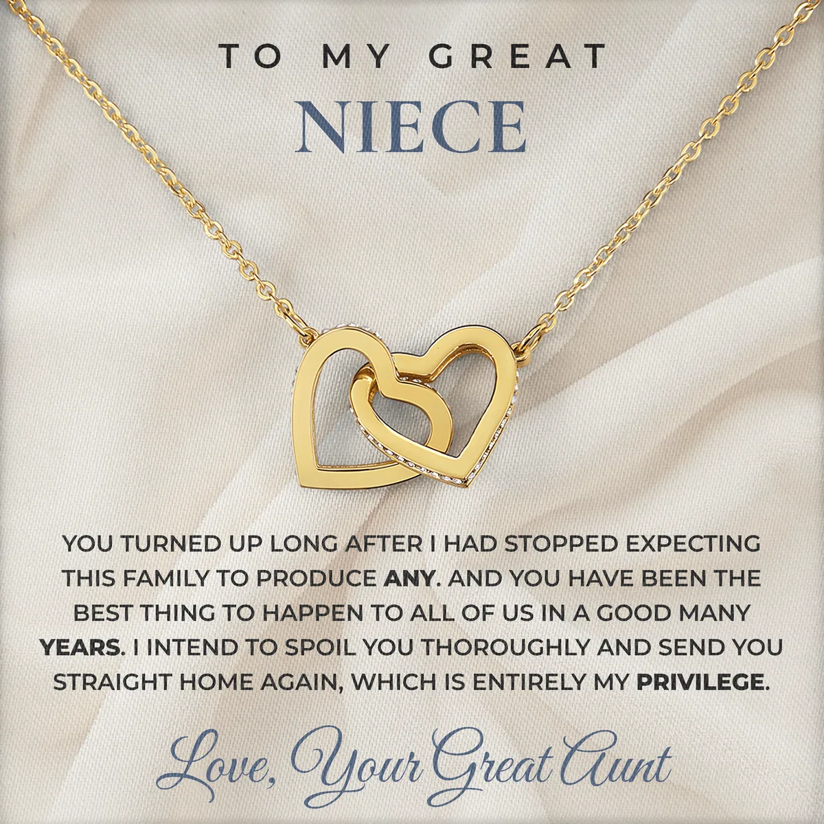 Best Thing In Years Ivy Hearts Necklace for great niece