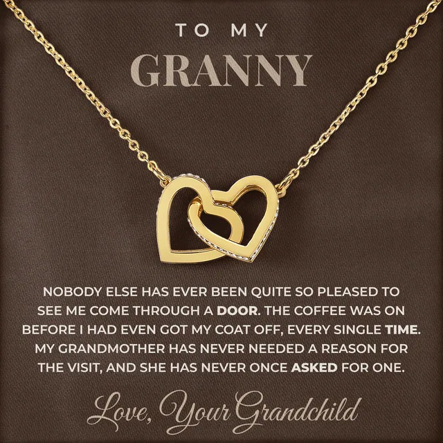 Before My Coat Was Off Ivy Hearts Necklace for granny
