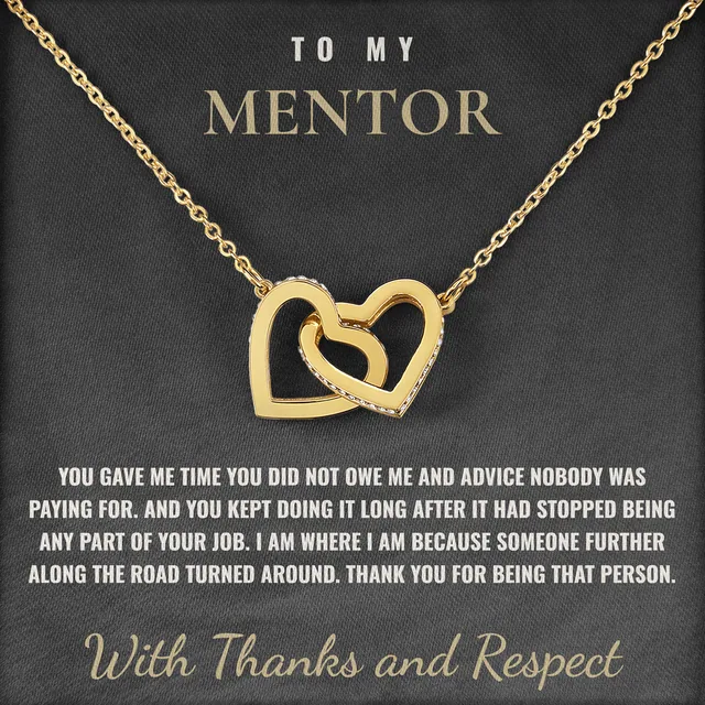 Someone Further Along Ivy Hearts Necklace for mentor
