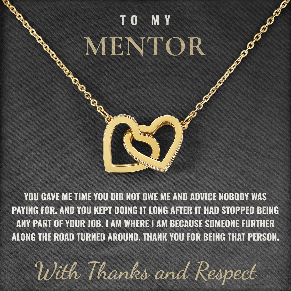Someone Further Along Ivy Hearts Necklace for mentor