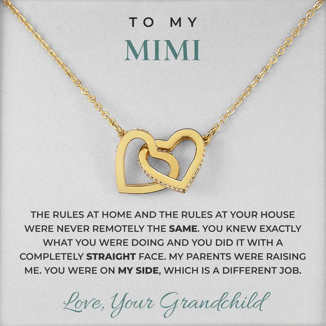 On My Side Ivy Hearts Necklace for mimi