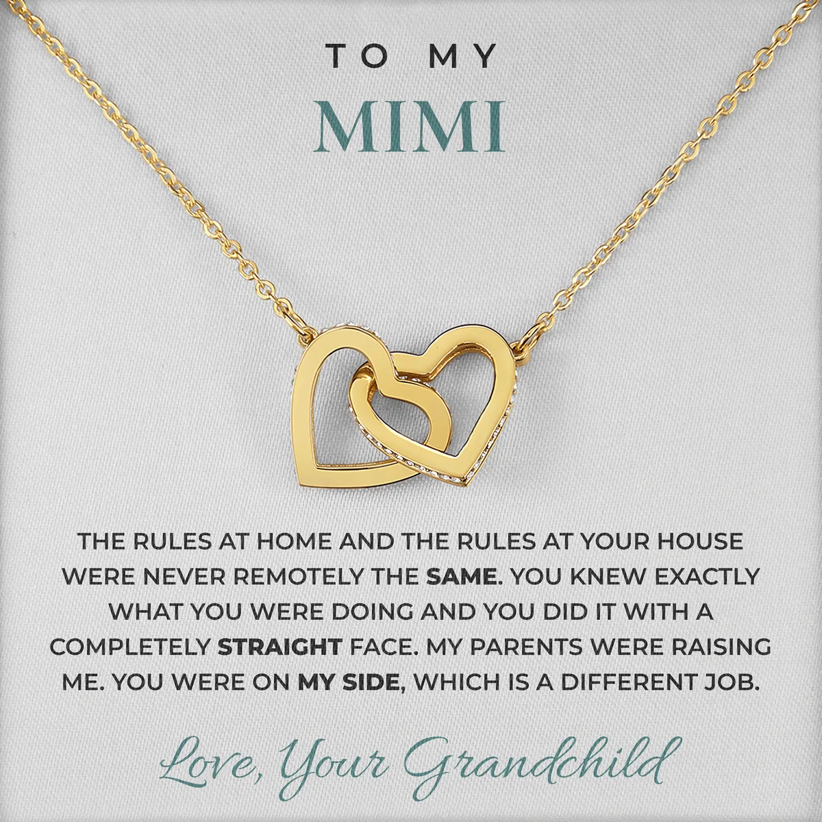 On My Side Ivy Hearts Necklace for mimi