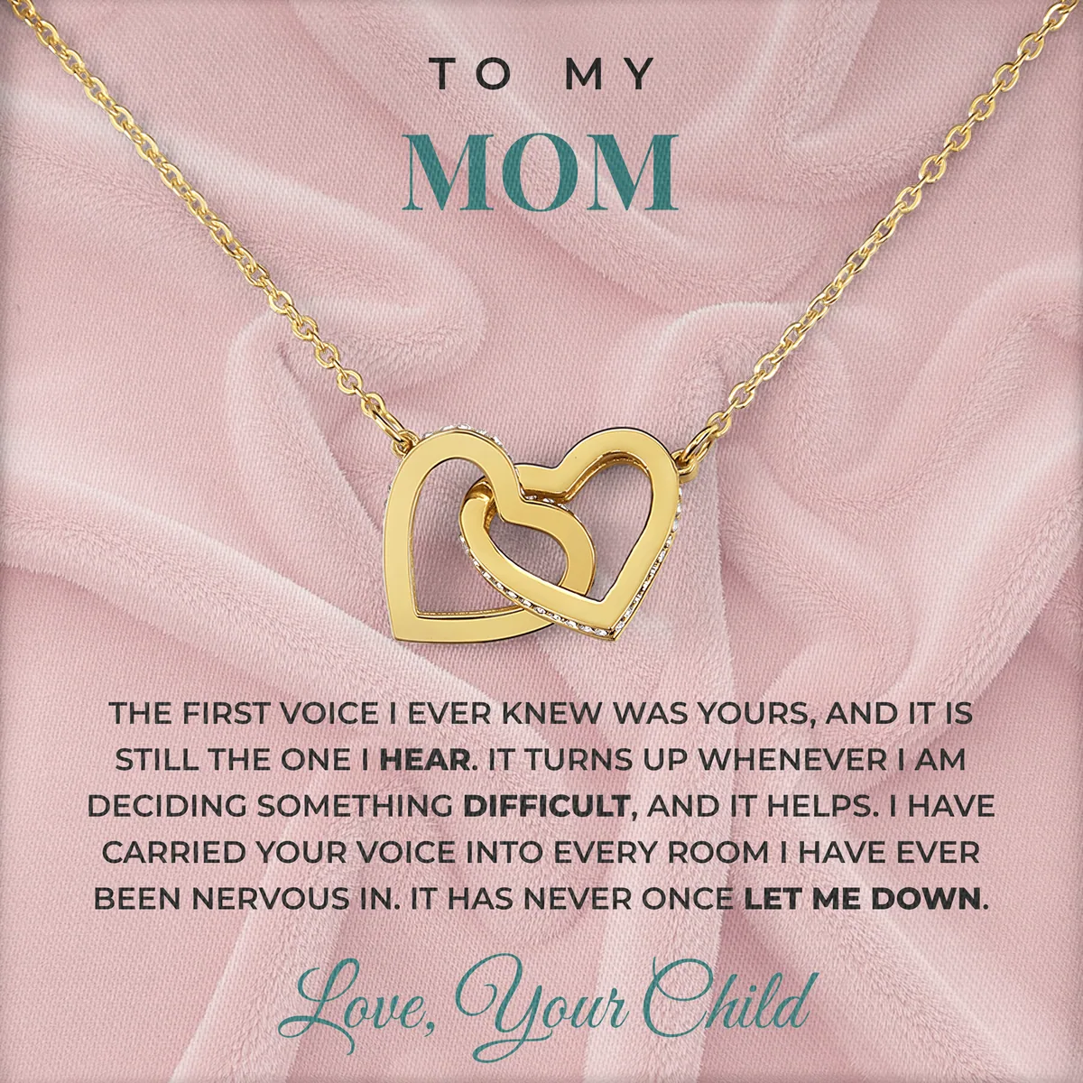 The First Voice I Knew Ivy Hearts Necklace for mom