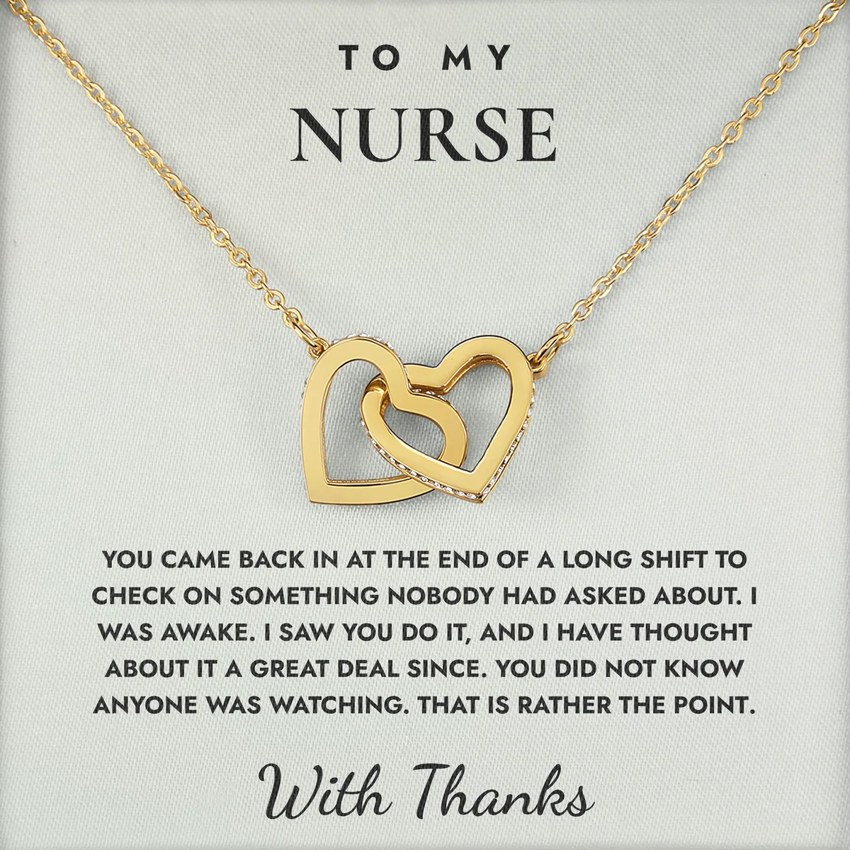 You Did Not Know I Saw Ivy Hearts Necklace for nurse