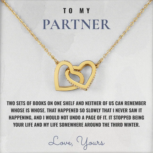 Two Lives One Shelf Ivy Hearts Necklace for partner