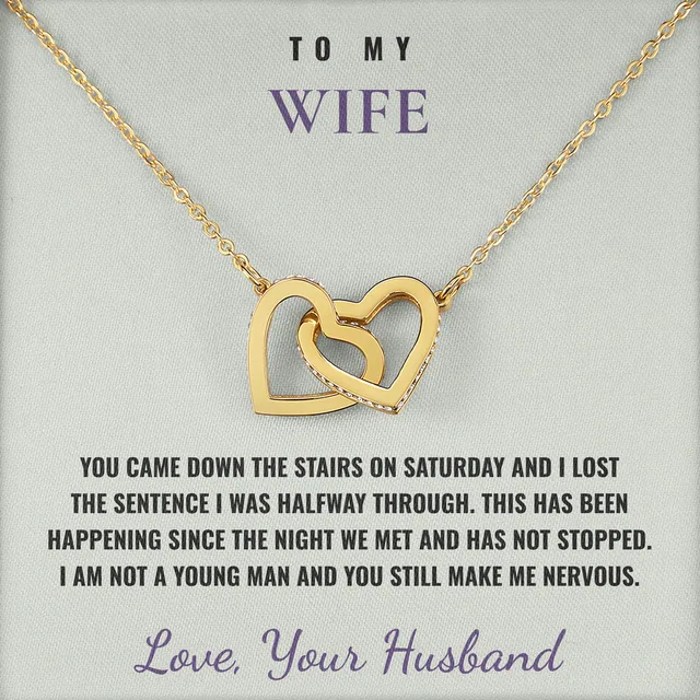 You Still Make Me Nervous Ivy Hearts Necklace for wife