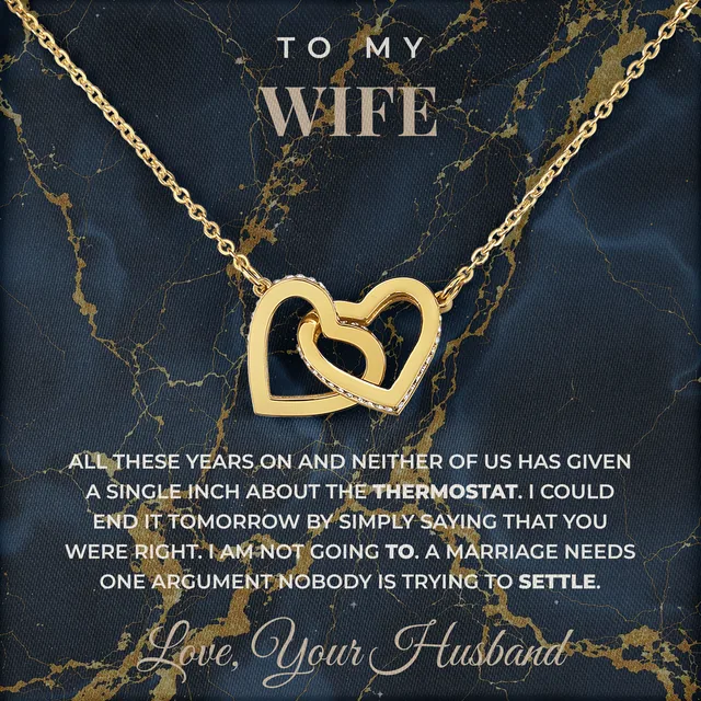 The Thermostat Argument Ivy Hearts Necklace for wife