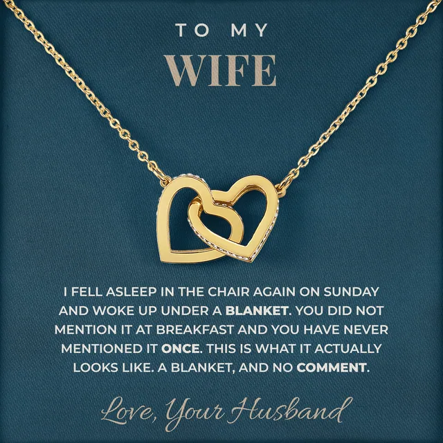 A Blanket And No Comment Ivy Hearts Necklace for wife