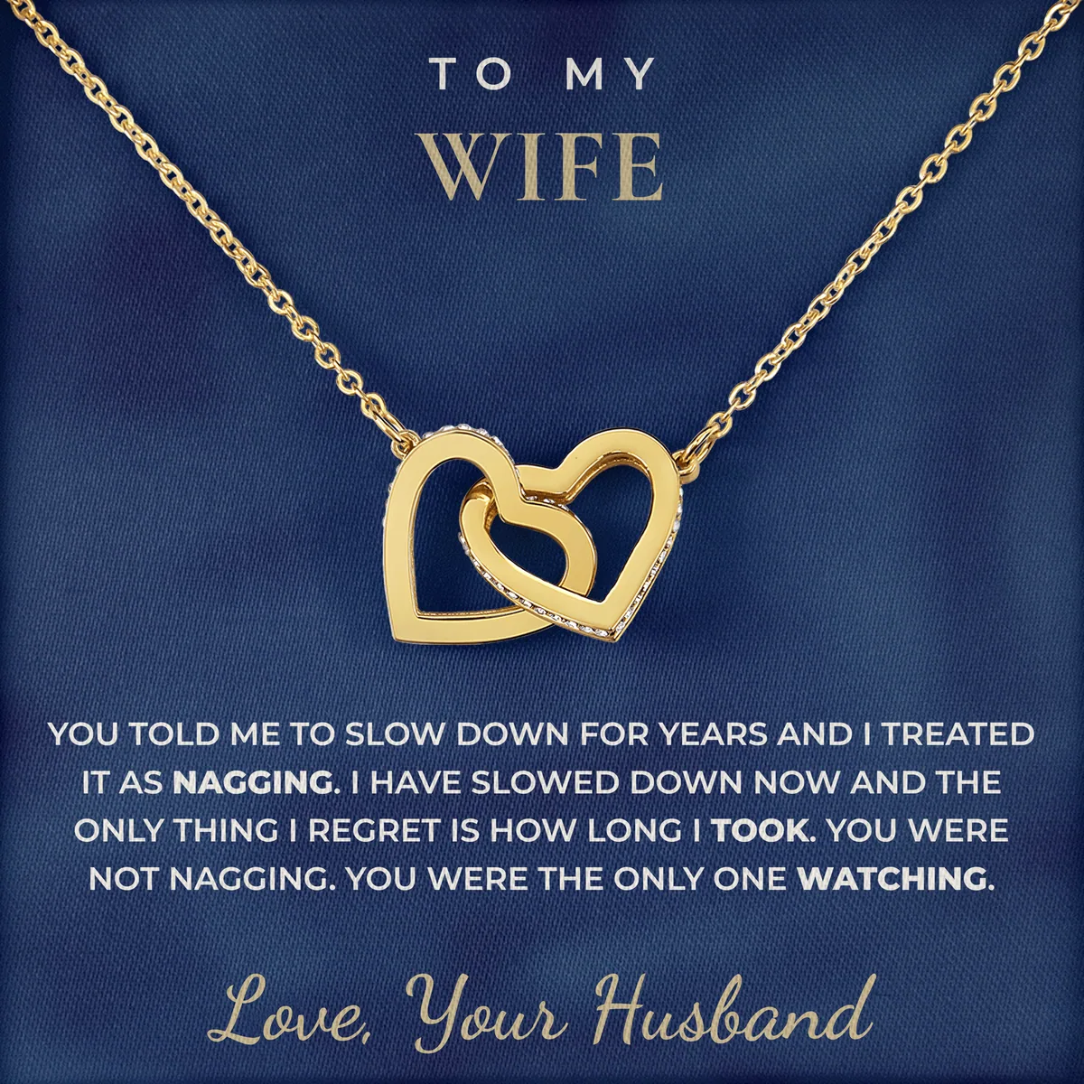 The Only One Watching Ivy Hearts Necklace for wife