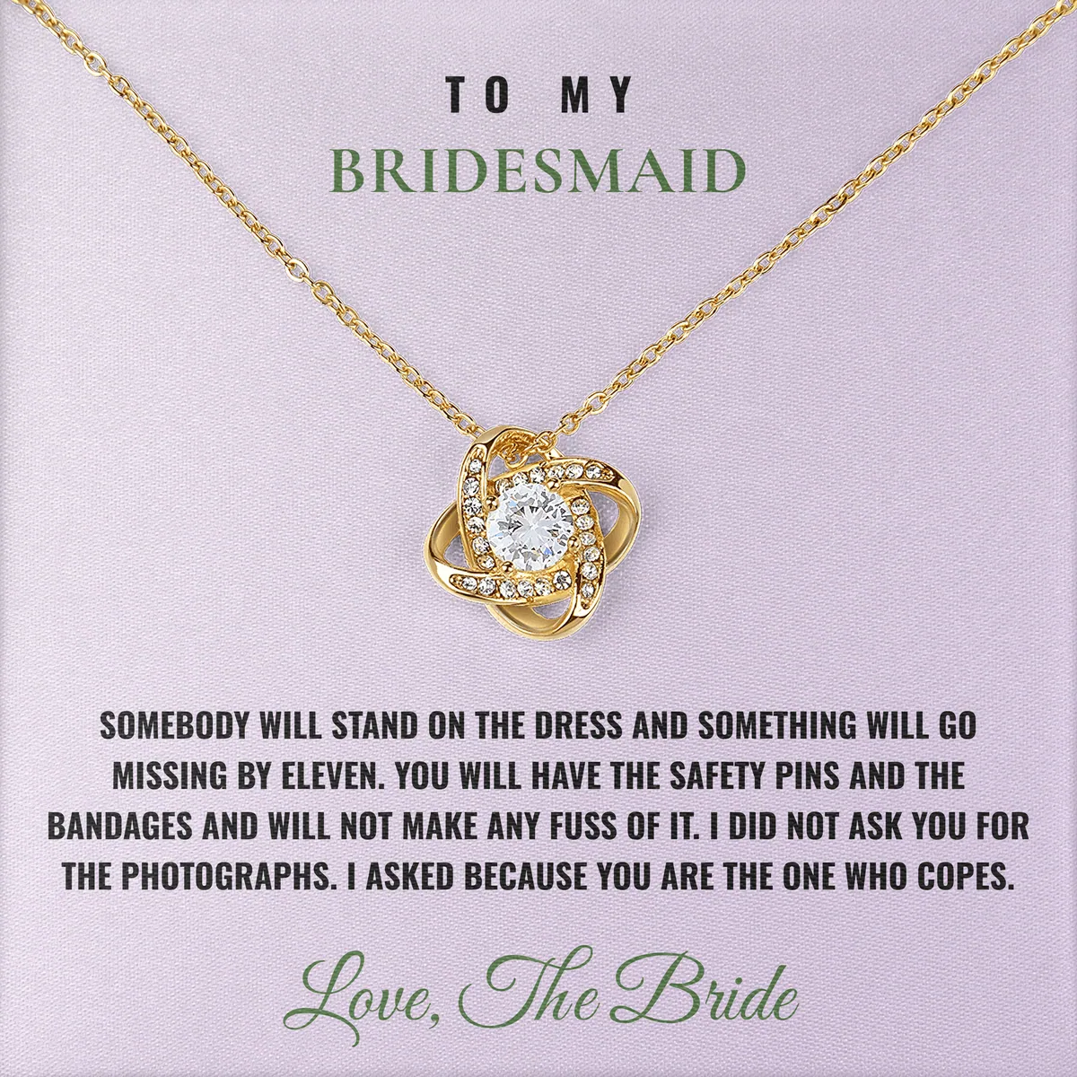 You Will Have The Pins Linden Knot Necklace for bridesmaid
