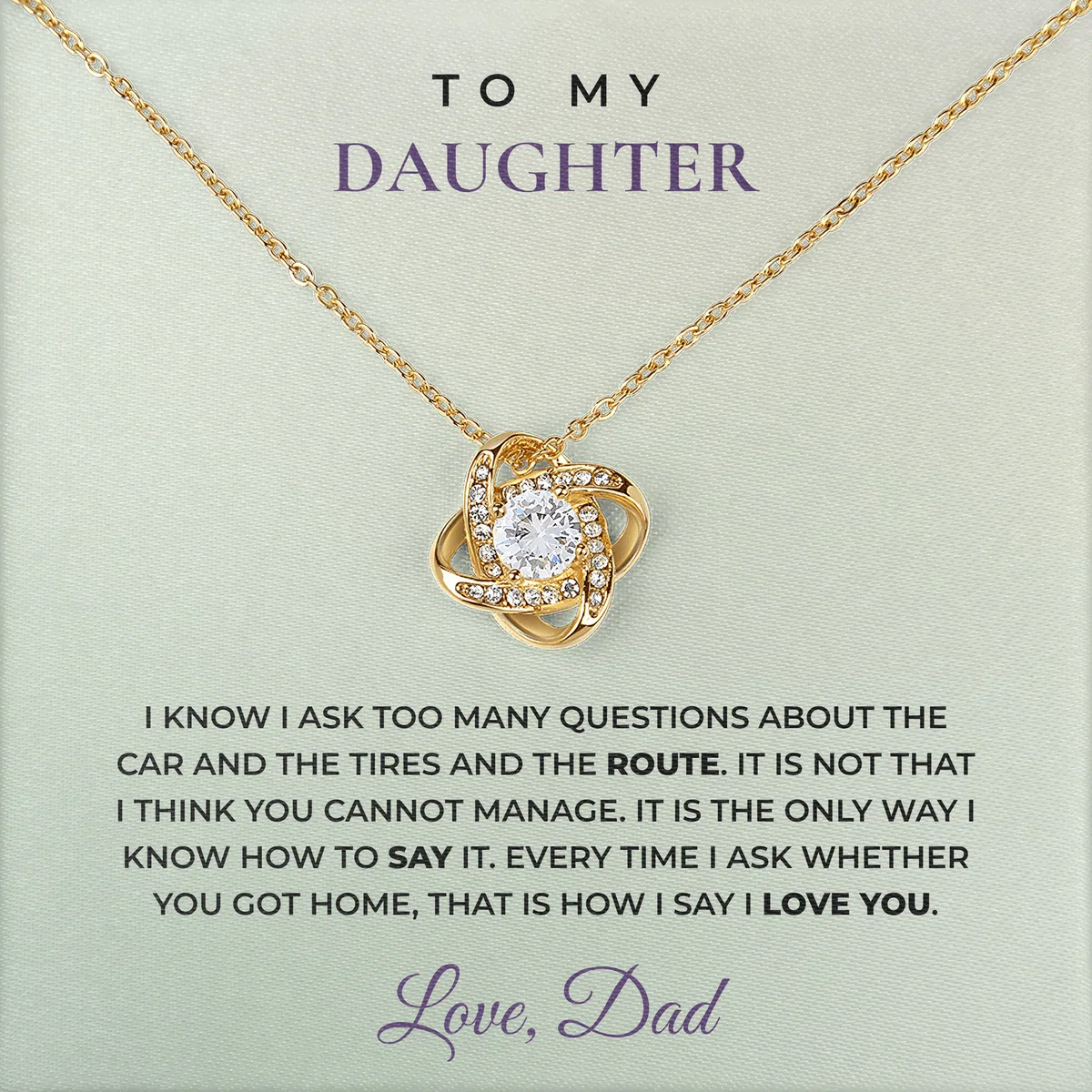 Whether You Got Home Linden Knot Necklace for daughter