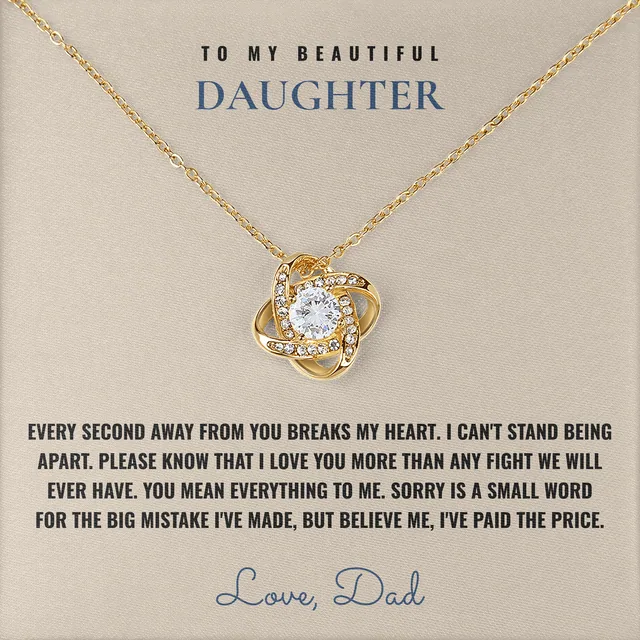 Paid The Price Linden Knot Necklace for daughter