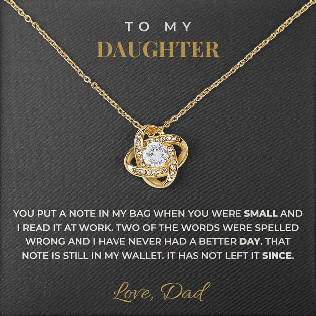 Still In My Wallet Linden Knot Necklace for daughter