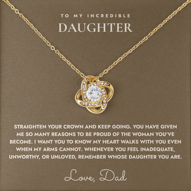 Remember Whose Daughter Linden Knot Necklace for daughter