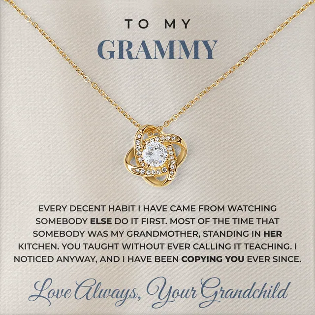Copying You Ever Since Linden Knot Necklace for grammy